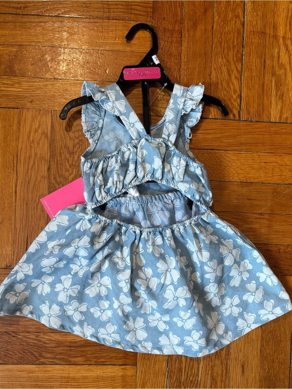 Vince Camuto Toddler‎ Girls floral Dress and Bloomers Set Size 18 Months NWT